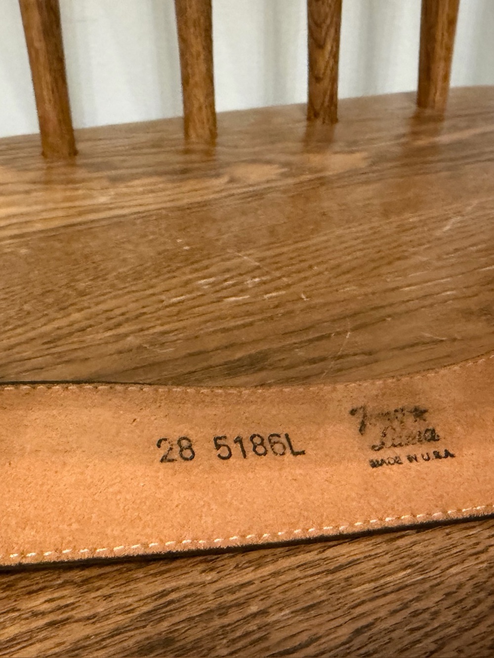 Vintage Tony Lama Brown Leather Western Belt Heart Buckle Engraved Tip Size 28 - Picture 2 of 3